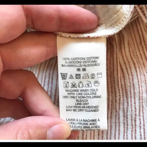 Free People high rise striped jumpsuit pants sz 6 - Picture 10 of 10